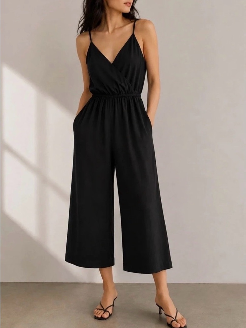 Wilfred Black Sleeveless Jumpsuit L